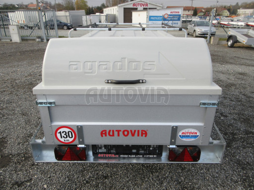 Přívěs s víkem PN 3 750kg 2,06x1,10/0,55 - laminátové víko č.6