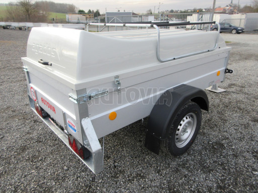 Přívěs s víkem PN 3 750kg 2,06x1,10/0,55 - laminátové víko č.7