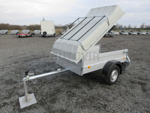 Přívěs s víkem PN 3 750kg 2,06x1,10/0,55 - laminátové víko č.12