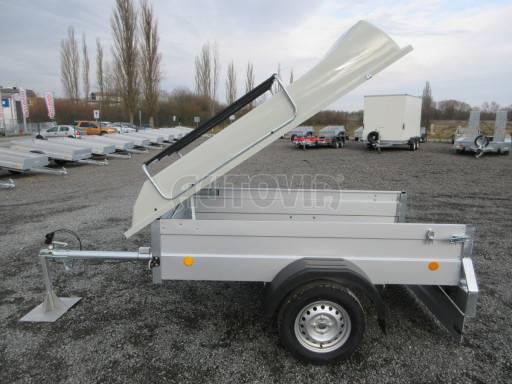 Přívěs s víkem PN 3 750kg 2,06x1,10/0,55 - laminátové víko č.13