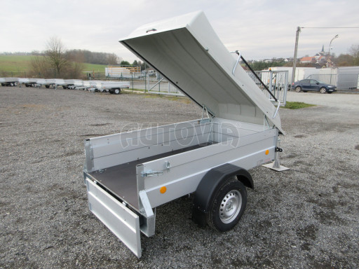 Přívěs s víkem PN 3 750kg 2,06x1,10/0,55 - laminátové víko č.15