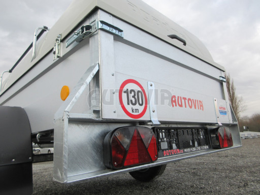 Přívěs s víkem PN 3 750kg 2,06x1,10/0,55 - laminátové víko č.20