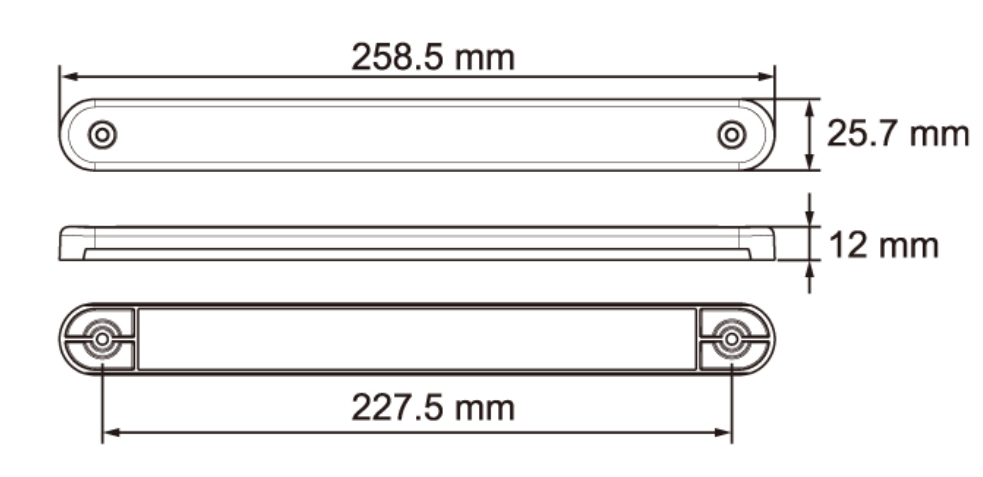 Svítilna boční směrová LED Lucidity č.5