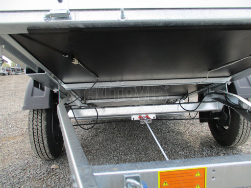Sklopný přívěs pro převoz zahradní mechanizace ZV 26 1,3T B1 skl 2,50x1,30/0,35 POČ RE
