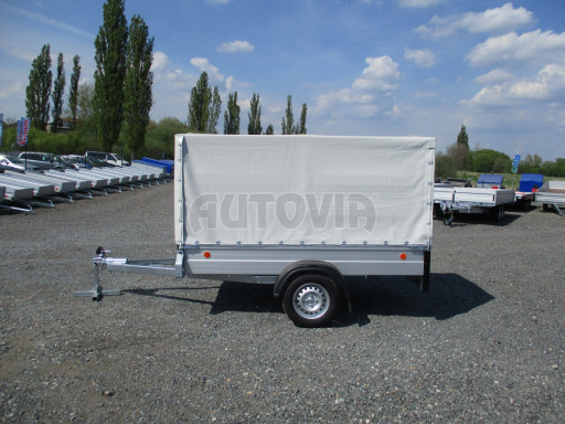 Přívěs s ALU bočnicemi a plachtou ZV 26 ALU 750kg N1POČ 2,50x1,25/1,33