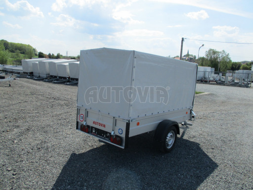 Přívěs s ALU bočnicemi a plachtou ZV 26 ALU 750kg N1POČ 2,50x1,25/1,33