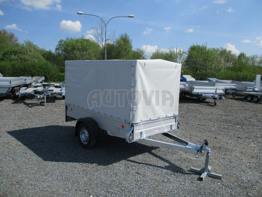 Přívěs s ALU bočnicemi a plachtou ZV 26 ALU 750kg N1POČ 2,50x1,25/1,33