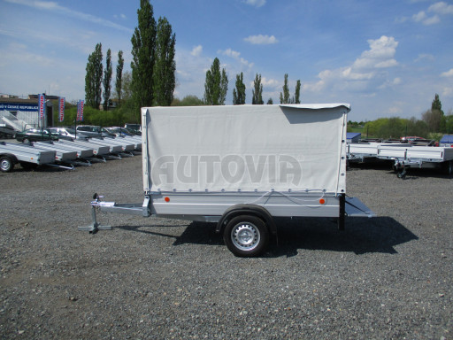 Přívěs s ALU bočnicemi a plachtou ZV 26 ALU 750kg N1POČ 2,50x1,25/1,33