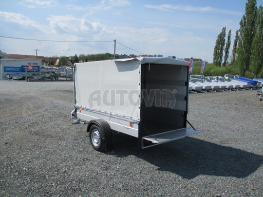 Přívěs s ALU bočnicemi a plachtou ZV 26 ALU 750kg N1POČ 2,50x1,25/1,33