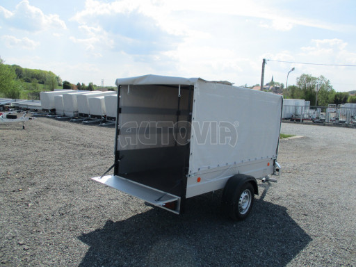 Přívěs s ALU bočnicemi a plachtou ZV 26 ALU 750kg N1POČ 2,50x1,25/1,33