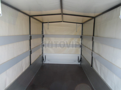 Přívěs s ALU bočnicemi a plachtou ZV 26 ALU 750kg N1POČ 2,50x1,25/1,33