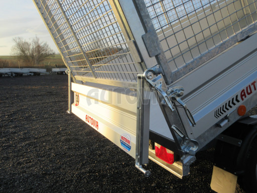 Sklápěcí přívěs VER SK 2,7T 2,65x1,55/0,30 Gitter ruč. č.10