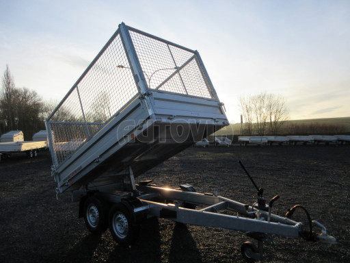 Sklápěcí přívěs VER SK 2,7T 2,65x1,55/0,30 Gitter ruč. č.2