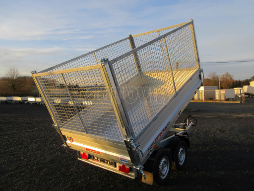 Sklápěcí přívěs VER SK 2,7T 2,65x1,55/0,30 Gitter ruč. č.1
