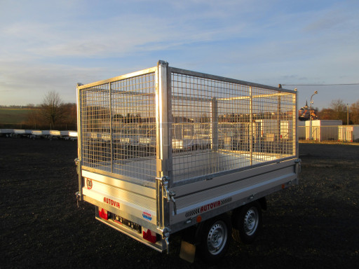 Sklápěcí přívěs VER SK 2,7T 2,65x1,55/0,30 Gitter ruč. č.12