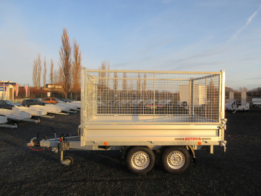 Sklápěcí přívěs VER SK 2,7T 2,65x1,55/0,30 Gitter ruč. č.15