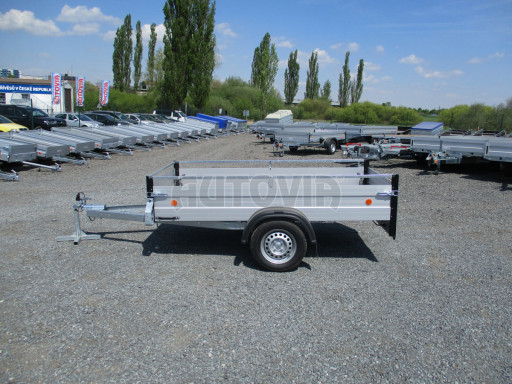 PROFI sklápěcí přívěs ZV 26 ALU N1 skl 2,50x1,25/0,35 POČ RE zesílená náprava