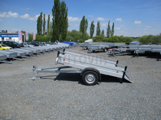 PROFI sklápěcí přívěs ZV 26 ALU N1 skl 2,50x1,25/0,35 POČ RE zesílená náprava