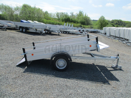 PROFI sklápěcí přívěs ZV 26 ALU N1 skl 2,50x1,25/0,35 POČ RE zesílená náprava