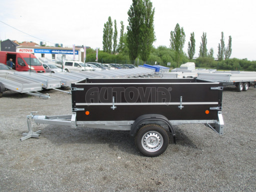 PROFI přívěs s nástavbou ZV 26 N1 2,50x1,30/0,70 POČ M zesílená náprava