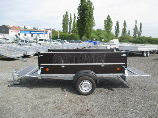 PROFI přívěs s nástavbou ZV 26 N1 2,50x1,30/0,70 POČ M zesílená náprava