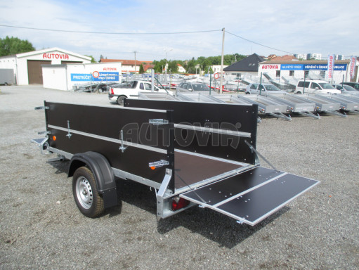 PROFI přívěs s nástavbou ZV 26 N1 2,50x1,30/0,70 POČ M zesílená náprava