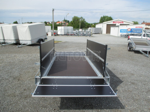 PROFI přívěs s nástavbou ZV 26 N1 2,50x1,30/0,70 POČ M zesílená náprava