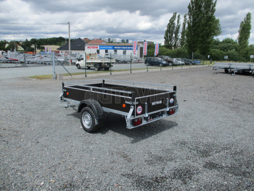 Nebrzděný jednoosý PROFI přívěs ZV 26 N1 2,50x1,30/0,35 POČ M RE zesílená náprava
