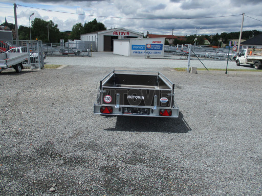 Nebrzděný jednoosý PROFI přívěs ZV 26 N1 2,50x1,30/0,35 POČ M RE zesílená náprava