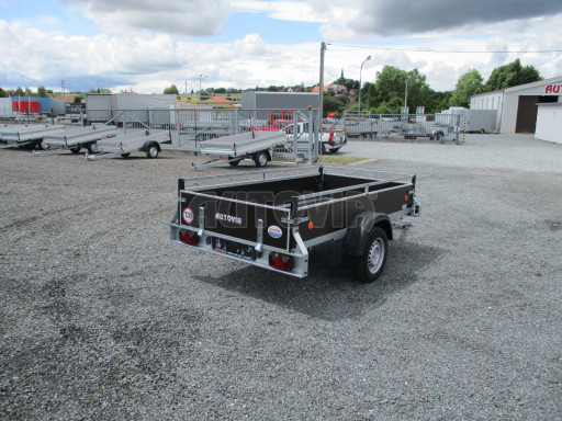 Nebrzděný jednoosý PROFI přívěs ZV 26 N1 2,50x1,30/0,35 POČ M RE zesílená náprava