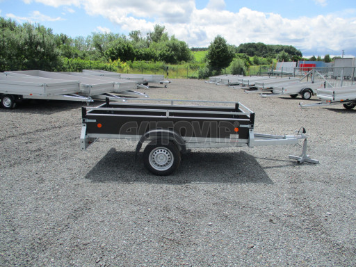 Nebrzděný jednoosý PROFI přívěs ZV 26 N1 2,50x1,30/0,35 POČ M RE zesílená náprava