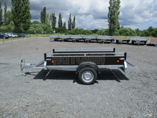 Nebrzděný jednoosý PROFI přívěs ZV 26 N1 2,50x1,30/0,35 POČ M RE zesílená náprava