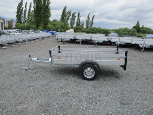 PROFI hliníkový přívěsný vozík za osobní auto ZV 26 ALU N1 2,50x1,25/0,35 POČ RE zesílená náprava