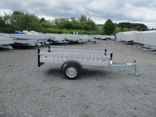 PROFI hliníkový přívěsný vozík za osobní auto ZV 26 ALU N1 2,50x1,25/0,35 POČ RE zesílená náprava