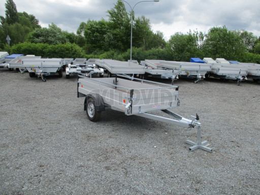 PROFI hliníkový přívěsný vozík za osobní auto ZV 26 ALU N1 2,50x1,25/0,35 POČ RE zesílená náprava