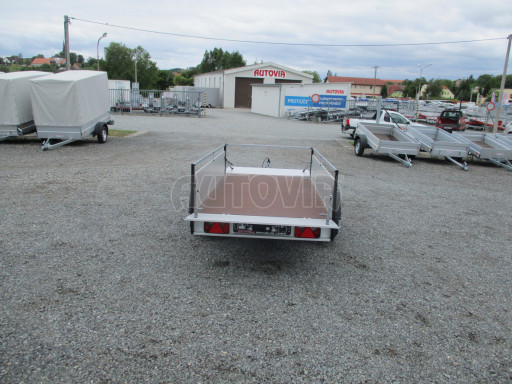 PROFI hliníkový přívěsný vozík za osobní auto ZV 26 ALU N1 2,50x1,25/0,35 POČ RE zesílená náprava