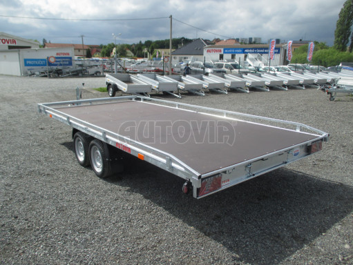 Sklopný přívěs pro převoz mechanizace AD 3,5T B2 UNC 4,50x2,09 plato