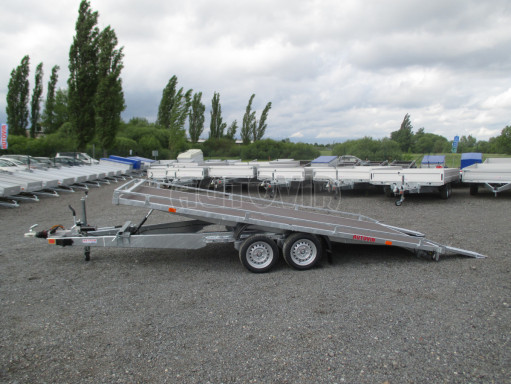 Sklopný přívěs pro převoz mechanizace AD 3,5T B2 UNC 4,50x2,09 plato