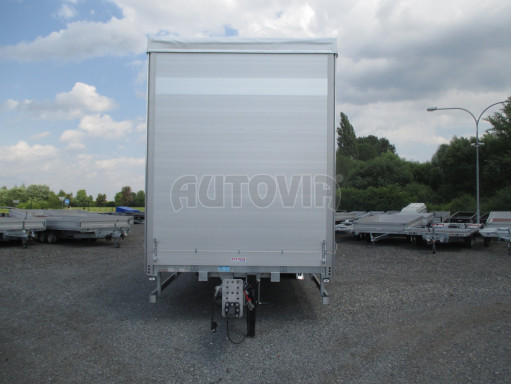 Jednonápravový vzduchem brzděný přívěs MD 10T B1 7,40x2,48/3,00 č.18