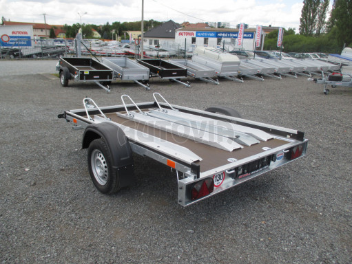 Přívěs za osobní auto pro přepravu motorek MOTO 750kg 2,50x1,48 plato
