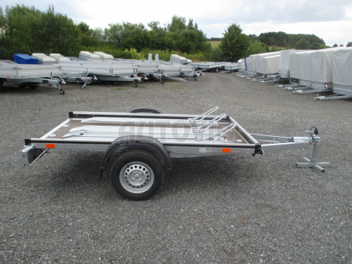 Přívěs za osobní auto pro přepravu motorek MOTO 750kg 2,50x1,48 plato