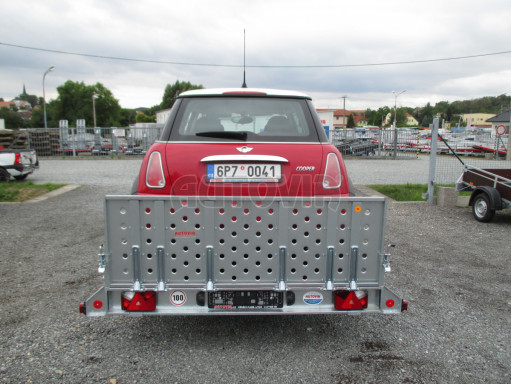 Sklopný přívěs pro přepravu mechanizace, automobilů PZ 1,3T SK 3,65x1,85 č.17