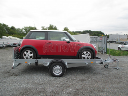 Sklopný přívěs pro přepravu mechanizace, automobilů PZ 1,3T SK 3,65x1,85 č.19