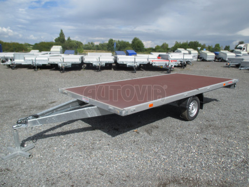 Největší vyráběný nebrzděný nákladní přívěs ZV 41 750kg N1 4,50x2,00 zesílená náprava-plato č.1
