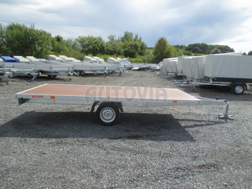 Největší vyráběný nebrzděný nákladní přívěs ZV 41 750kg N1 4,50x2,00 zesílená náprava-plato č.7