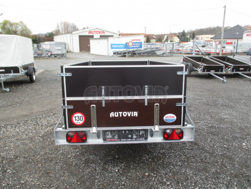 Sklopný PROFI přívěs s nástavbou ZV 26 N1 skl. 2,50x1,30/0,70 POČ