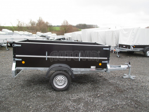 Sklopný PROFI přívěs s nástavbou ZV 26 N1 skl. 2,50x1,30/0,70 POČ