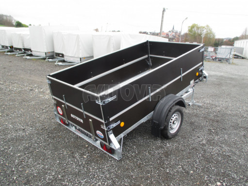 Sklopný PROFI přívěs s nástavbou ZV 26 N1 skl. 2,50x1,30/0,70 POČ