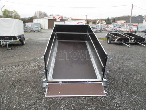 Sklopný PROFI přívěs s nástavbou ZV 26 N1 skl. 2,50x1,30/0,70 POČ