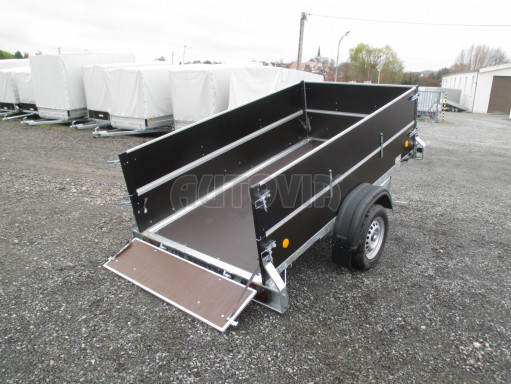 Sklopný PROFI přívěs s nástavbou ZV 26 N1 skl. 2,50x1,30/0,70 POČ